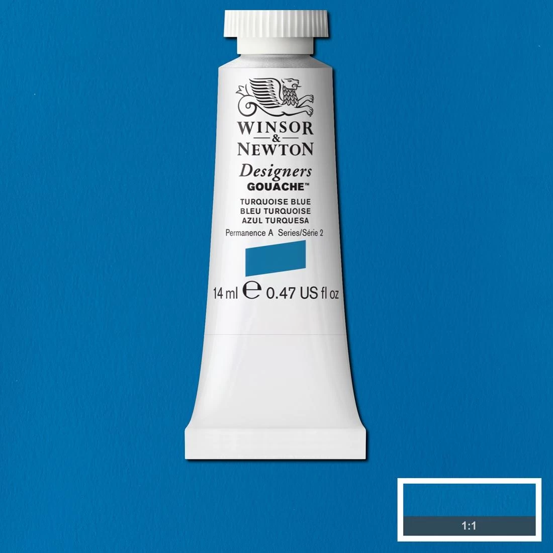 Winsor And Newton Designers Gouache 14ml Turquoise Blue 1 Winsor And Newton Designers Gouache 14ml Turquoise Blue