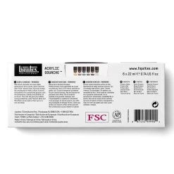 Liquitex Professional Acrylic Gouache Primaries 6-Color Set -Handicraft Supply Store W 3699322 media 4